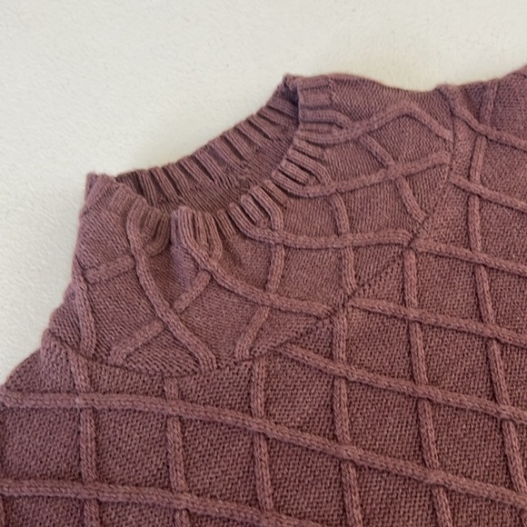 MerSea One Size Lisbon Traveler Sweater in Eggplant - Picture 5 of 11